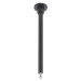 Montážna tyč pre koľajnicu DUOline, čierna 12,5 cm