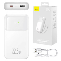 Nabíjačka Powerbank Baseus Comet 20000mAh, USB do USB-C, 22.5W (white)