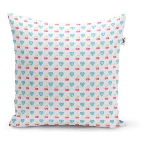 Vankúš Čerešne a srdce - 40x40 cm