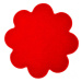 Kusový koberec Eton červený květina - 160x160 kytka cm Vopi koberce