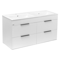 Kúpeľňová skrinka s umývadlom Jika Plan 120x44,1x62,2 cm biela H4536621763001
