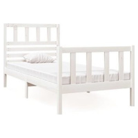 Rám postele biely masívne drevo 75 × 190 cm Small Single, 3101114