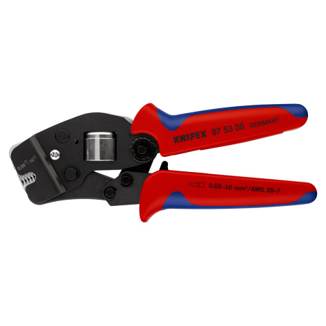 KNIPEX Kliešte samonastaviteľné bočné pre lisovanie káblových koncoviek 975308