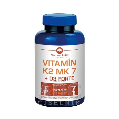 Pharma Activ Vitamín K2 MK 7 + D3 FORTE