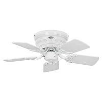 Stropný ventilátor Classic Flat III biely Ø 75 cm