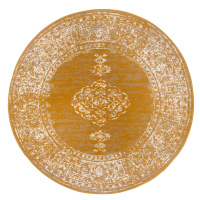 Žltý/oranžový okrúhly koberec ø 160 cm Méridional - Hanse Home