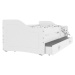 Expedo Detská posteľ SWAN P1 COLOR + matrac + rošt ZADARMO, 140x80 cm, biela/biela