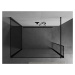 MEXEN/S - Kioto Sprchová zástena WALK-IN 100 x 80 x 40 cm, čierny vzor, čierna 800-100-080-221-7