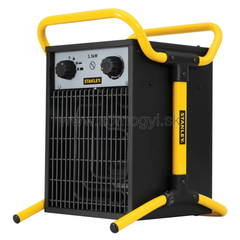 Elektrický priemyselný prenosný ohrievač s ventilátorom 3300W, 3,3 kW čierny (STANLEY) SOMOGYI