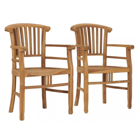 Záhradné stoličky 2 ks teakové drevo Dekorhome,Záhradné stoličky 2 ks teakové drevo Dekorhome vidaXL