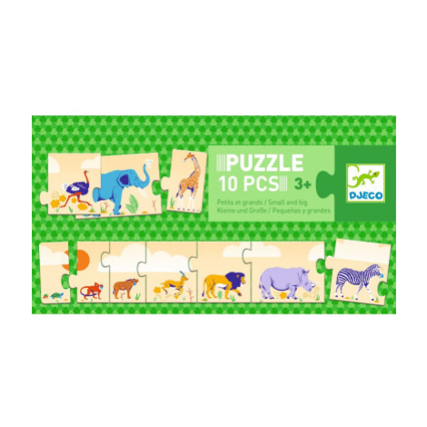 Puzzle - Od najmenšieho k najväčšiemu - 10 ks DJECO