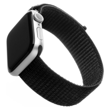 FIXED Nylon Strap nylonový opasok pre Apple Watch 42/44/45mm čierny