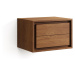 Nízka závesná skrinka pod umývadlo z teakového dreva v prírodnej farbe 60x40 cm Kenta – Kave Hom