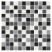 Sklenená mozaika Premium Mosaic šedá 30x30 cm lesk MOS25MIX2