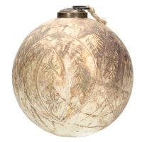 Dekoria Sklenená ozdoba Retro Bauble ⌀13cm matt, 13 x 13,7 cm