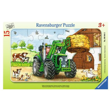 Ravensburger Puzzle Traktor na statku 15 dielikov