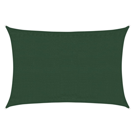 vidaXL Tieniaca plachta 160 g/m² tmavozelená 3,5x4,5 m HDPE