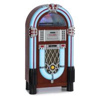 Auna Graceland DAB, jukebox, BT, CD, vinyl, DAB+/FM, USB, SD, AUX vstup, LED svetlo