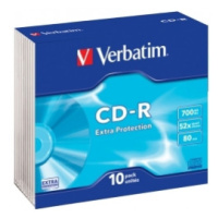 CD-R VERBATIM Extra Protection 700MB 52x slim box (bal=10ks)