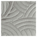 Sivá zamatový pléd 220x240 cm Solange – douceur d'intérieur
