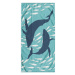 Modrá plážová osuška 90x180 cm Dolphin - DecoKing