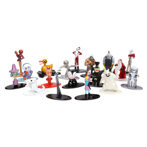 Figúrky zberateľské Nightmare before Christmas Nano Jada kovové výška 4 cm sada 18 druhov