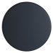 Matne čierny nástenný háčik Wenko Melle, ⌀ 8 cm