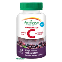 JAMIESON Vitamín C + Immune Shield Gummies s príchuťou bazy 60 pastiliek