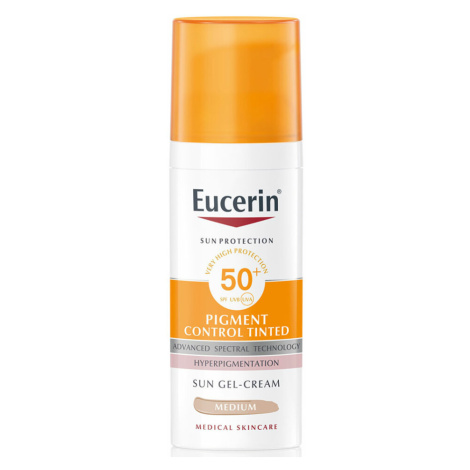 EUCERIN Sun Pigment Control Tinted Emulzia na opaľovanie na tvár SPF50+ medium 50 ml