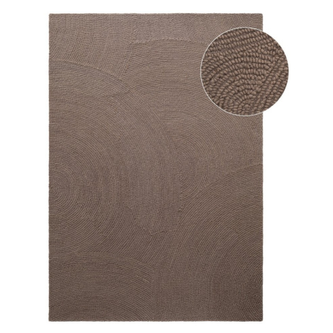 Ručne tkaný vlnený koberec taupe 200x300 cm Eleni Taupe – Hanse Home