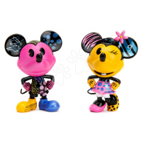 Figúrky zberateľské Mickey a Minnie Designer Jada kovové 2 kusy výška 10 cm