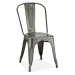 Svetlosivé kovové jedálenské stoličky v súprave 2 ks Korona – Furnhouse