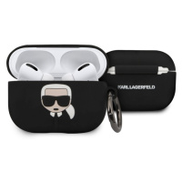 Karl Lagerfeld silikónový kryt pre Airpods Pro čierny