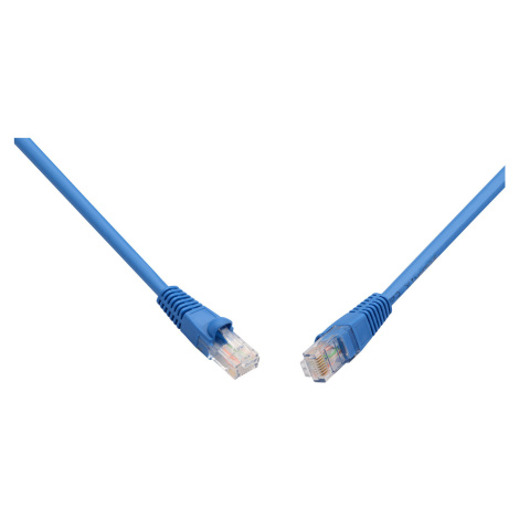 Patch kabel CAT6 UTP PVC 5m modrý snag-proof C6-114BU-5MB Solarix