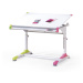 Detský rastúci písací stôl Collorido bielo-zeleno-ružový