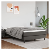 vidaXL Rám na boxspring posteľ, sivý 120x200 cm, umelá koža