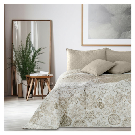 DecoKing Prehoz na posteľ Alhambra béžová, 220 x 240 cm, 220 x 240 cm