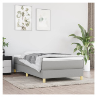 vidaXL Rám na boxspring posteľ bledosivý 100x200 cm látka