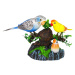 mamido Spievajúci Pohyblivé Papagáje na Farebnom Strome