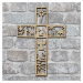 Vyrezávaný kríž z dreva - Betlehem