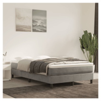 vidaXL Posteľný rám na boxspring bledosivý 120x200 cm zamat