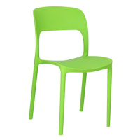 Plastová jedálenská stolička Frankie zelená