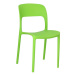 Plastová jedálenská stolička Frankie zelená