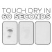 Bielo-svetlomodrá kúpeľňová predložka 39x60 cm Stripe – Artsy Doormats