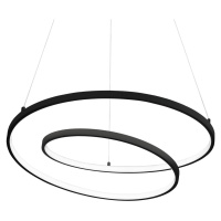 Ideal Lux Oz LED závesné svetlo Ø 80 cm čierne