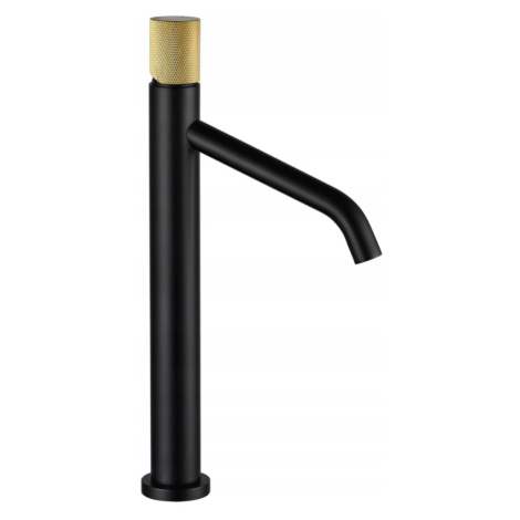 MEXEN/S - Rumba umývadlová batéria vysoká, čierna / zlatá 73511-75