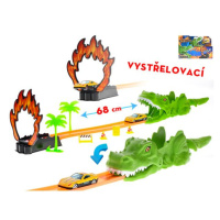 Roadblasters dinosauria dráha 68cm s vystreľovačom + auto kov 1ks