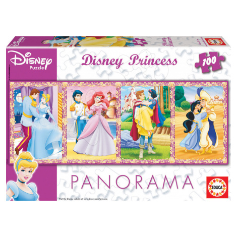 Detské puzzle Panoráma Princezné Educa 100 dielov 13500 farebné