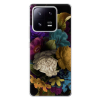 Odolné silikónové puzdro iSaprio - Dark Flowers - Xiaomi 13 Pro