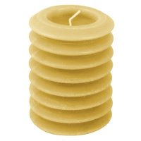 Žltá sviečka PT LIVING Layered, výška 10 cm